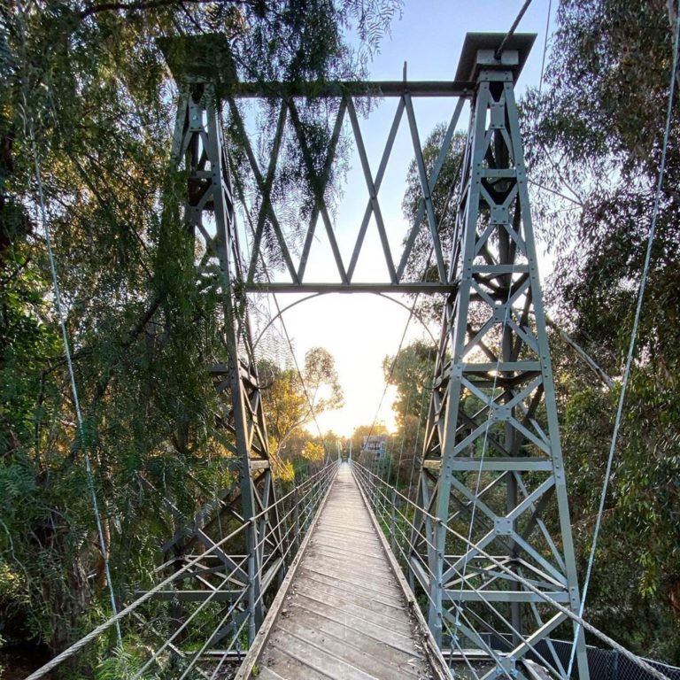 spruce street suspension bridge