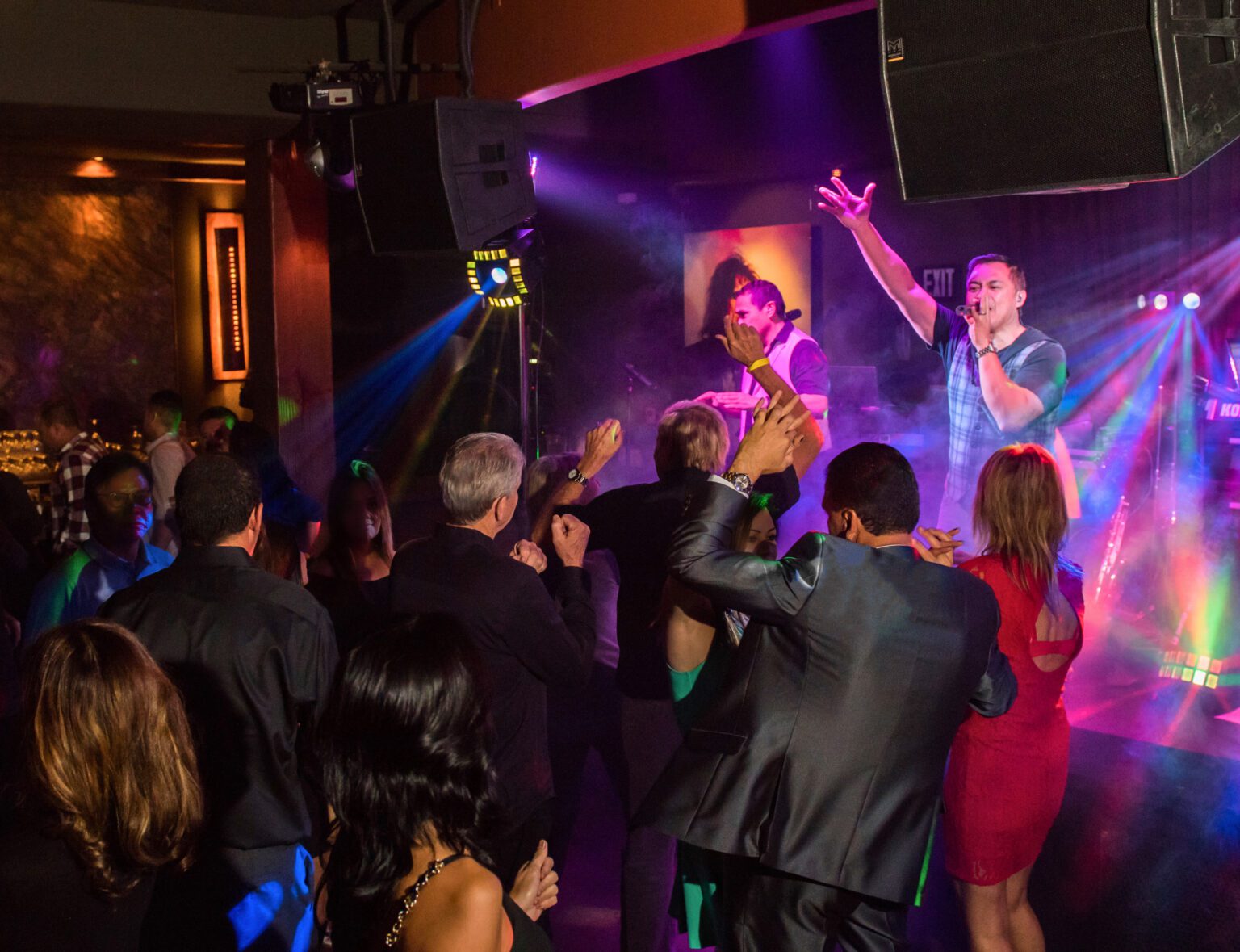 a concert at Backstage live