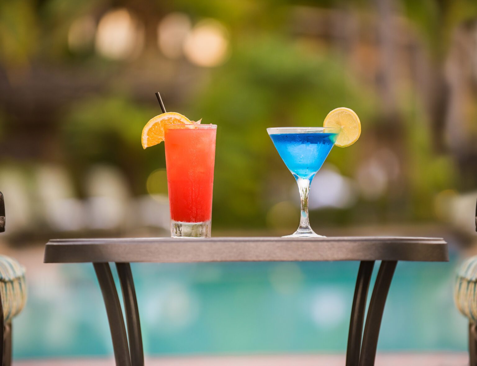 cocktails by the pool