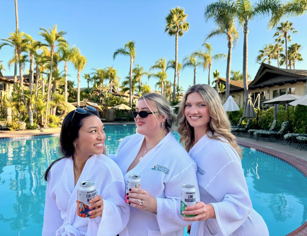 friends at the pool