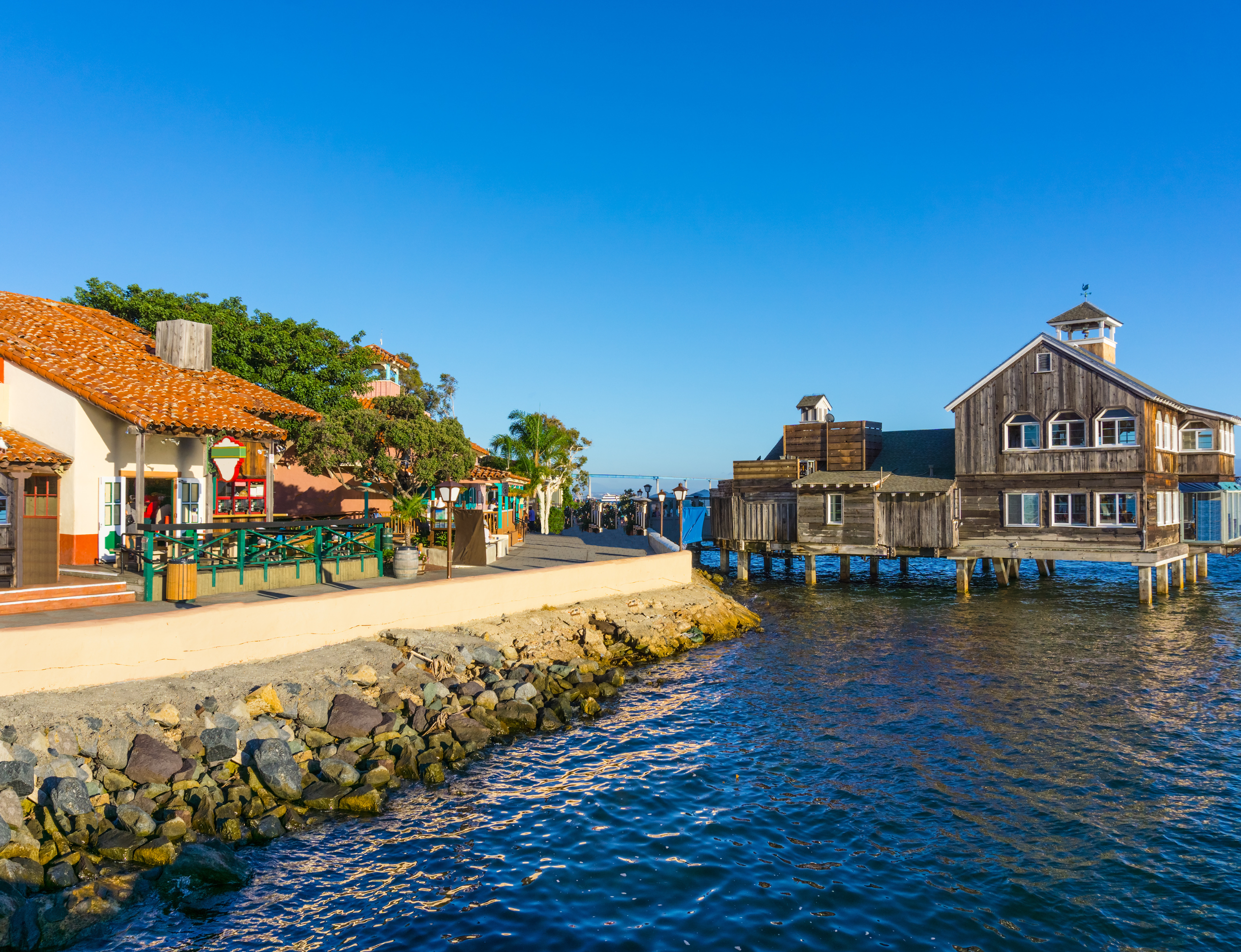 Seaport Village view on the waterfront