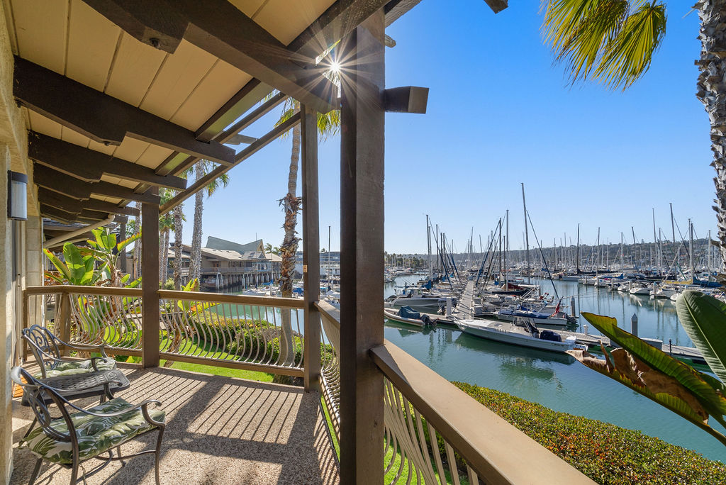 View of Balcony overlooking marina