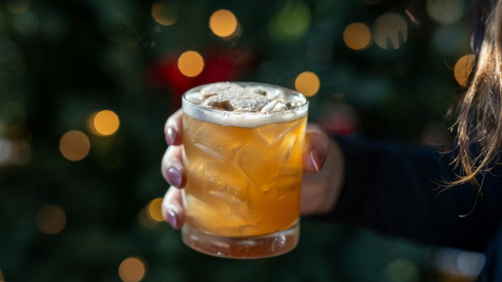 a christmas cocktail