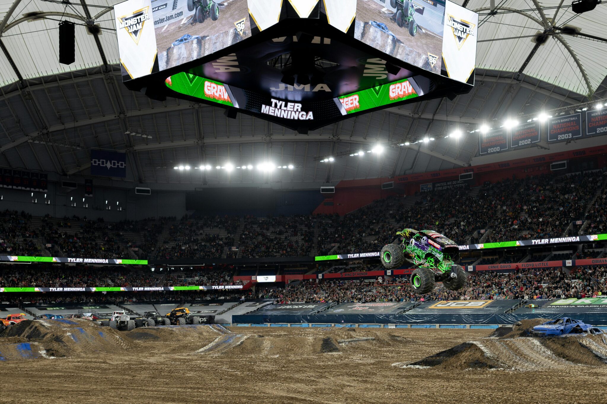 monster truck jumping