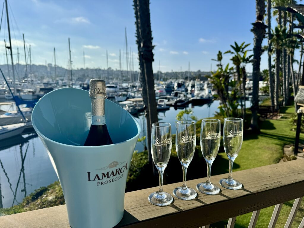 Champagne on Balcony